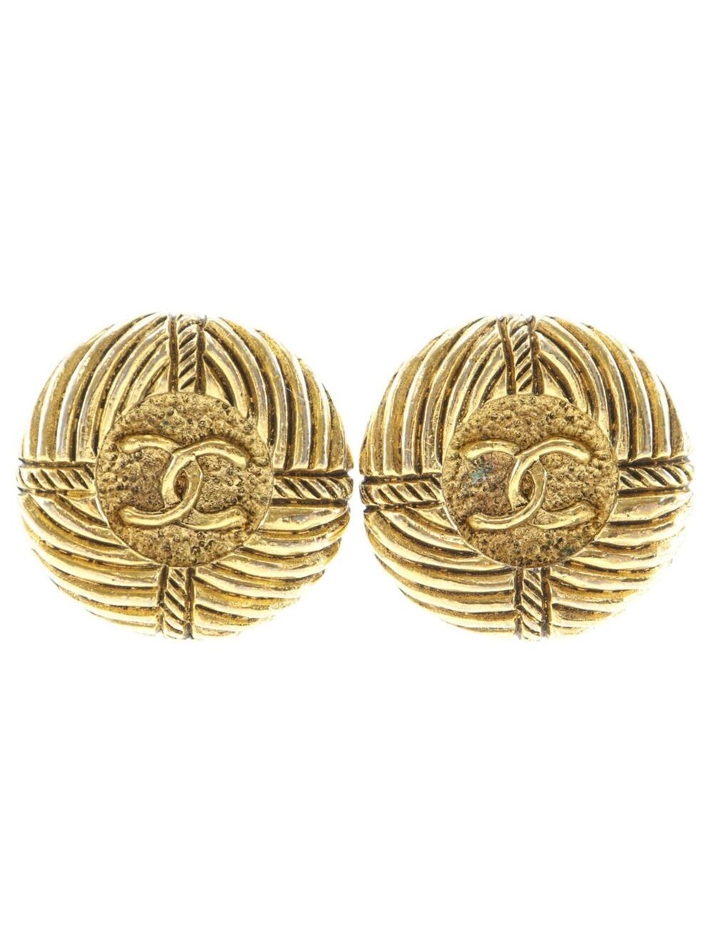 Chanel Cc Logo Clip-On Earrings Gold- #246682C80B